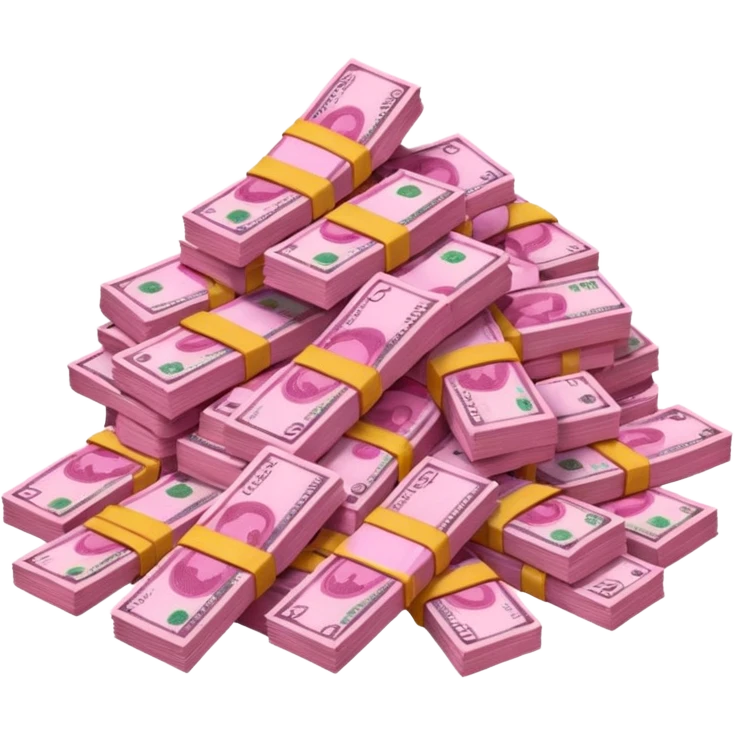 Pink money emoji