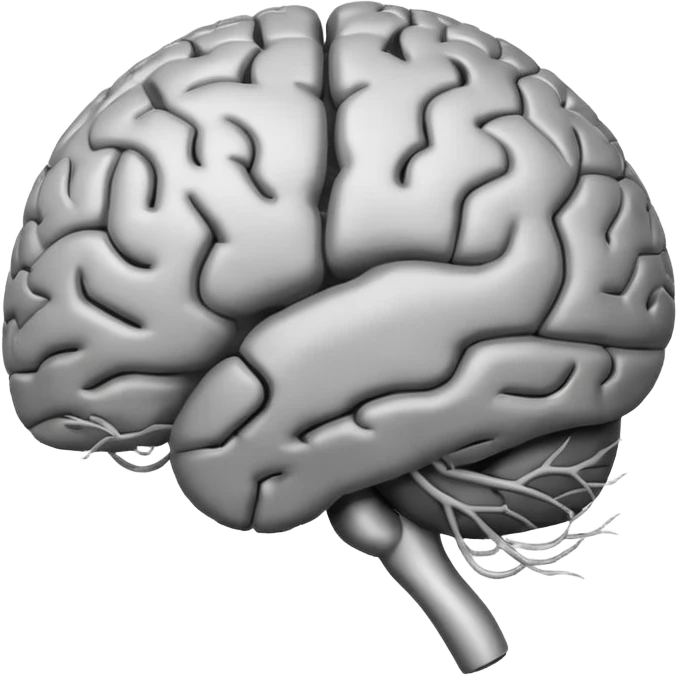 A thinking brain emoji