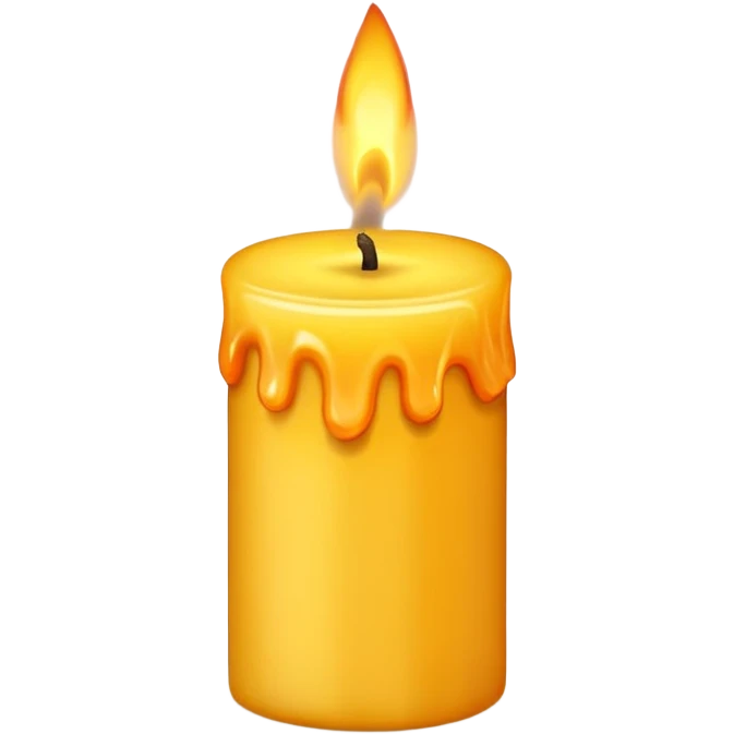 candle with flame emoji emoji