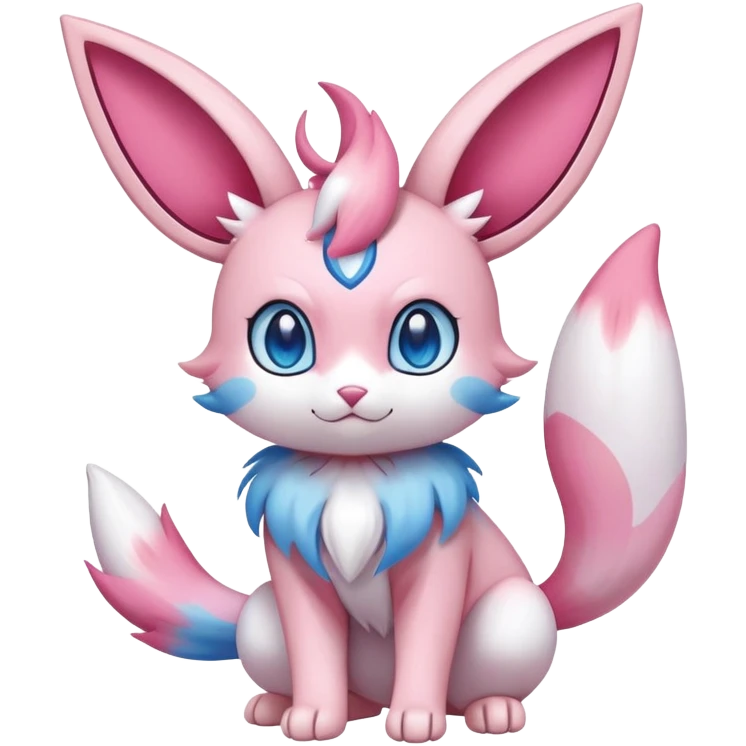 Sylveon-Skitty-Fakémon-hybrid-creature (full body)  emoji