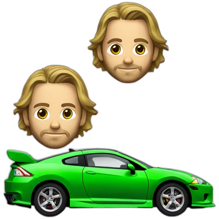 Paul walker green mitsubishi eclipse emoji