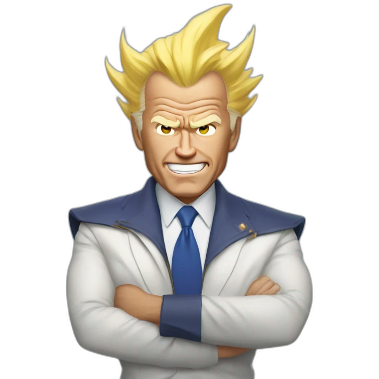Joe Biden going super saiyan emoji