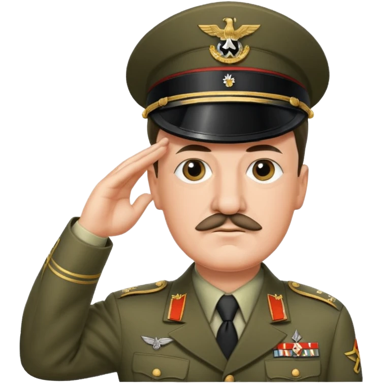 Hitler saluting emoji