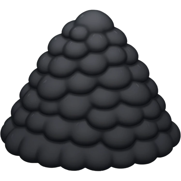 black snow emoji