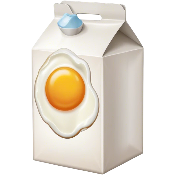 milk carton with egg picture emoji