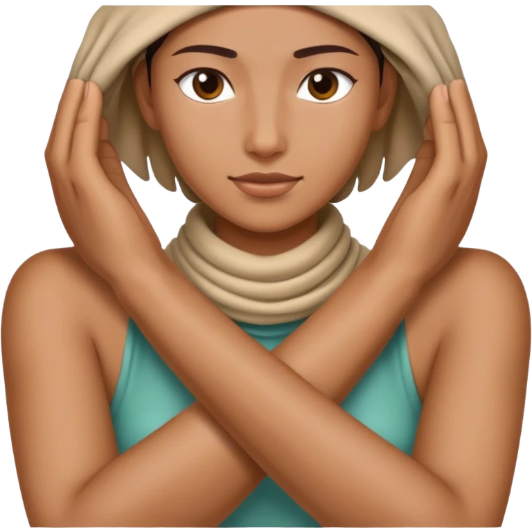 Hands around neck  emoji