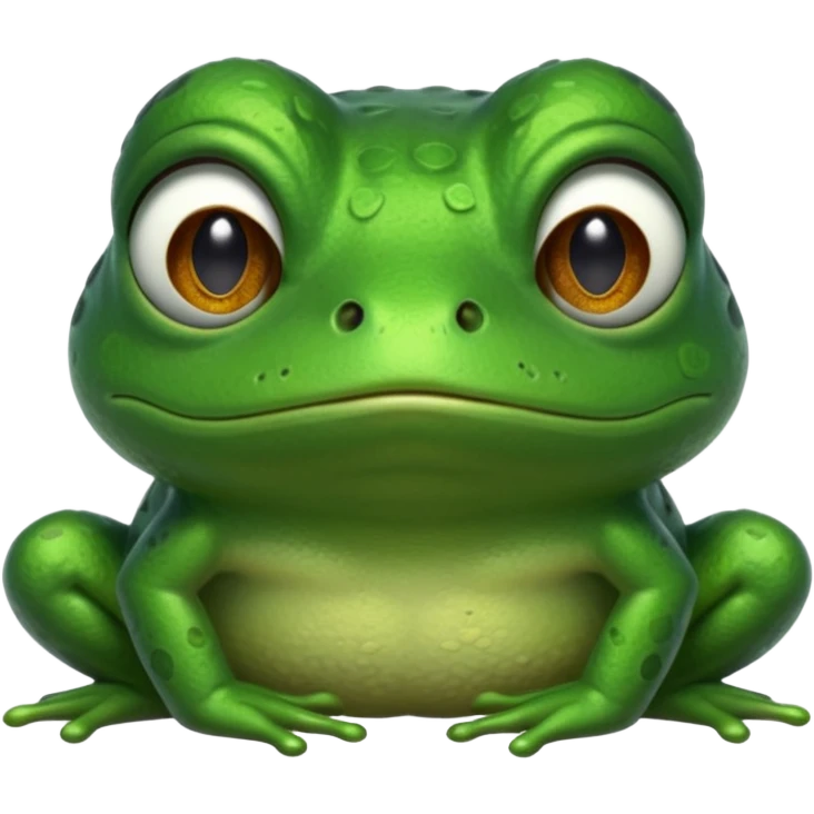 A sad frog emoji