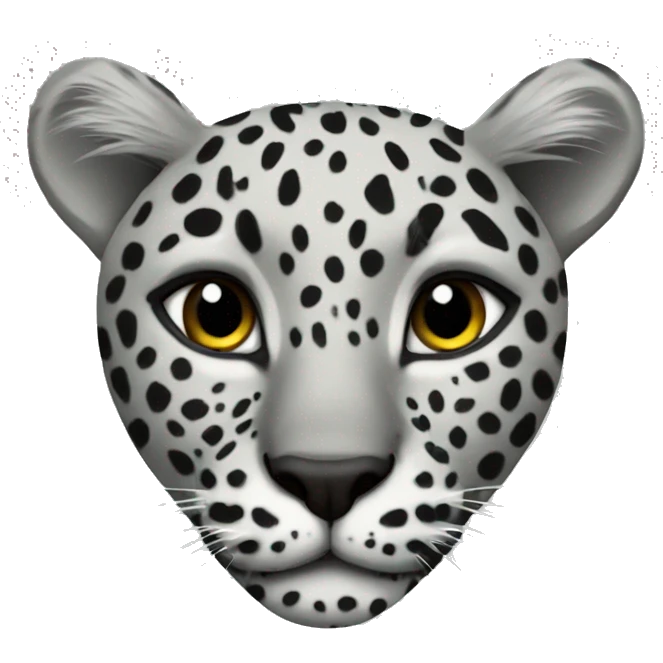 leopard grey heart emoji