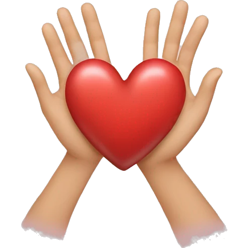 Someone make heart with hands  emoji
