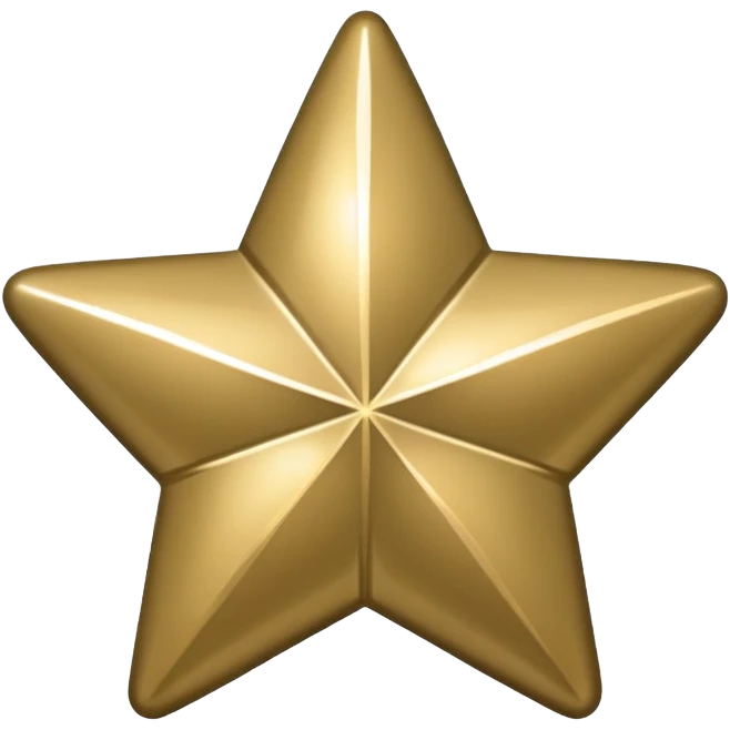 4-point star with rounded corner, shiny khaki emoji