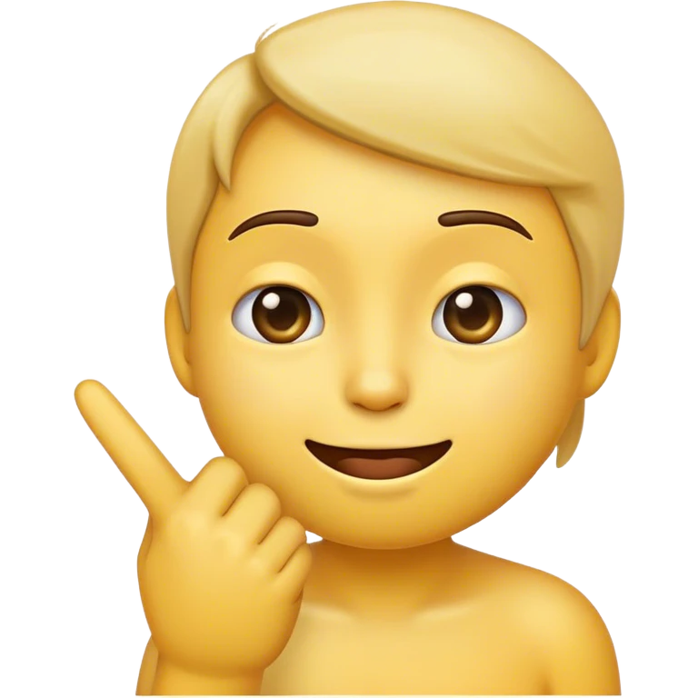 emoji with a finger going down its cheek  emoji