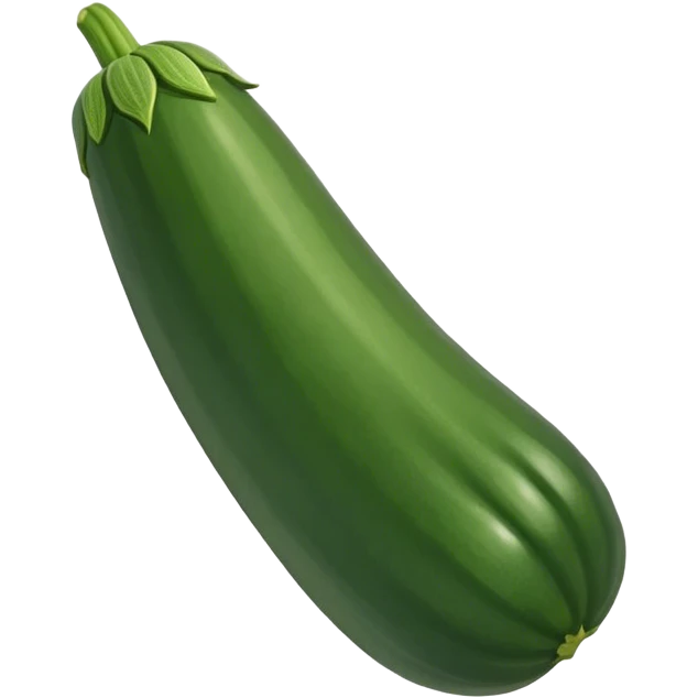 zucchini dark green emoji