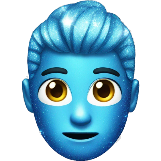 blue sparkle emoji