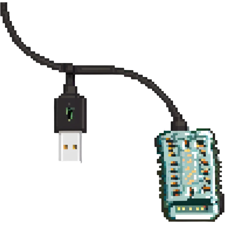 Charging cable frayed and sparking emoji