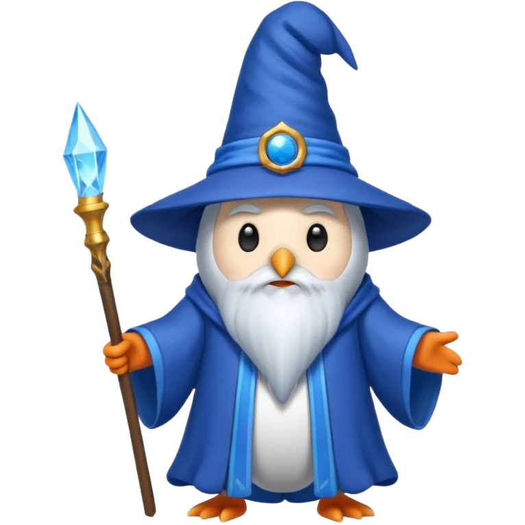 Penguin Wizard emoji
