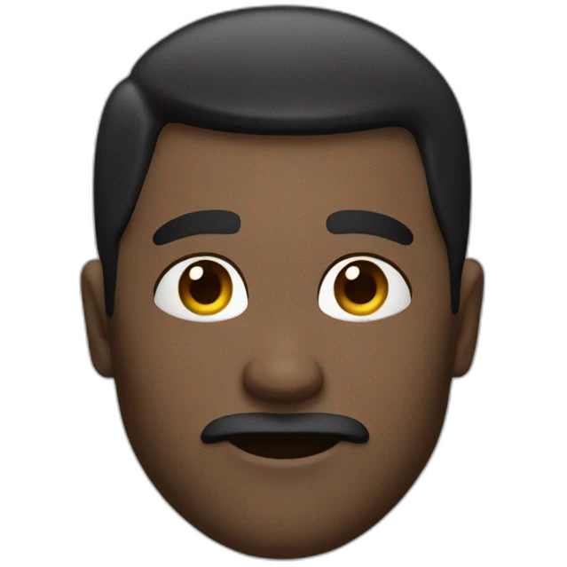 Man with arched eyebrow and a smirk emoji