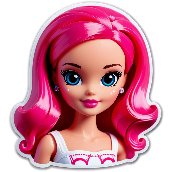 Pink Barbie emoji
