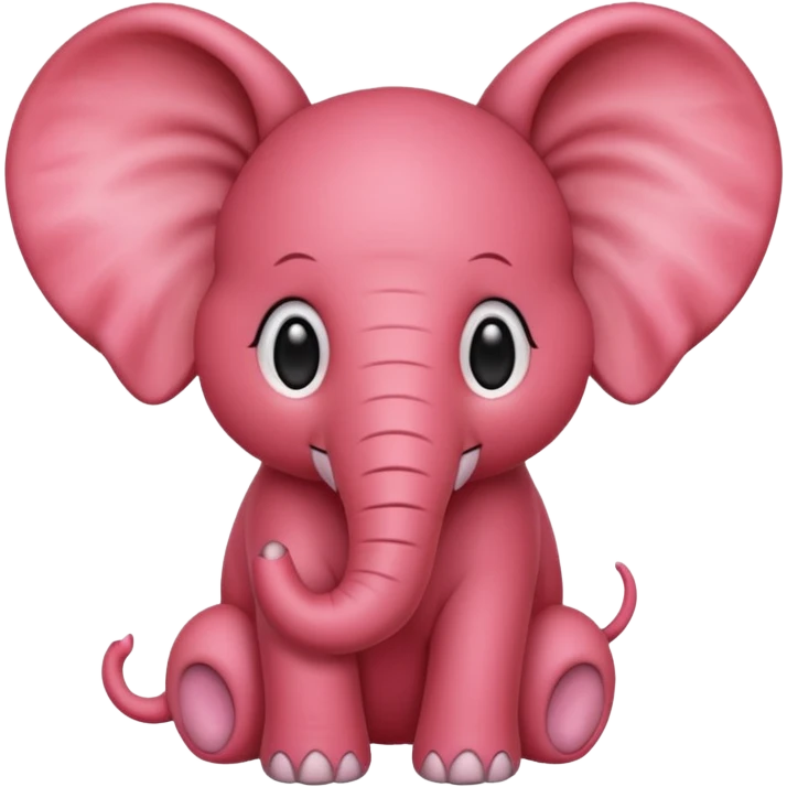 Strawberry elephant emoji