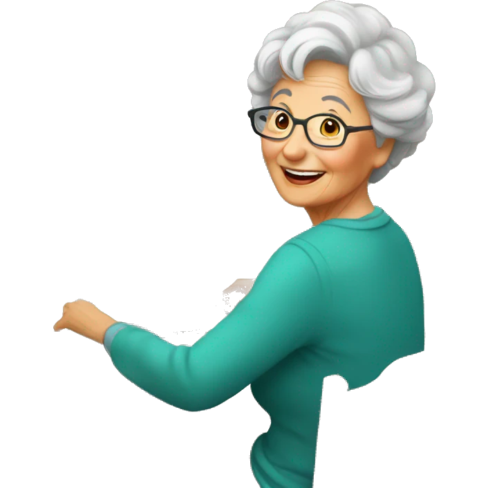 Grandma is setting the festive table emoji