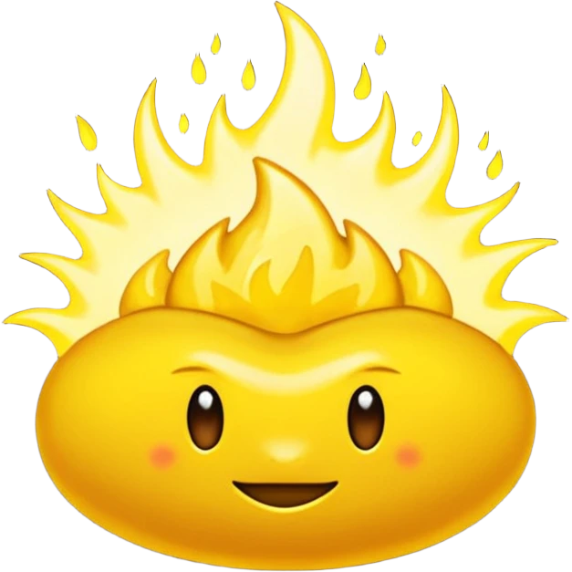 Rayos truenos con cara de molestia  emoji