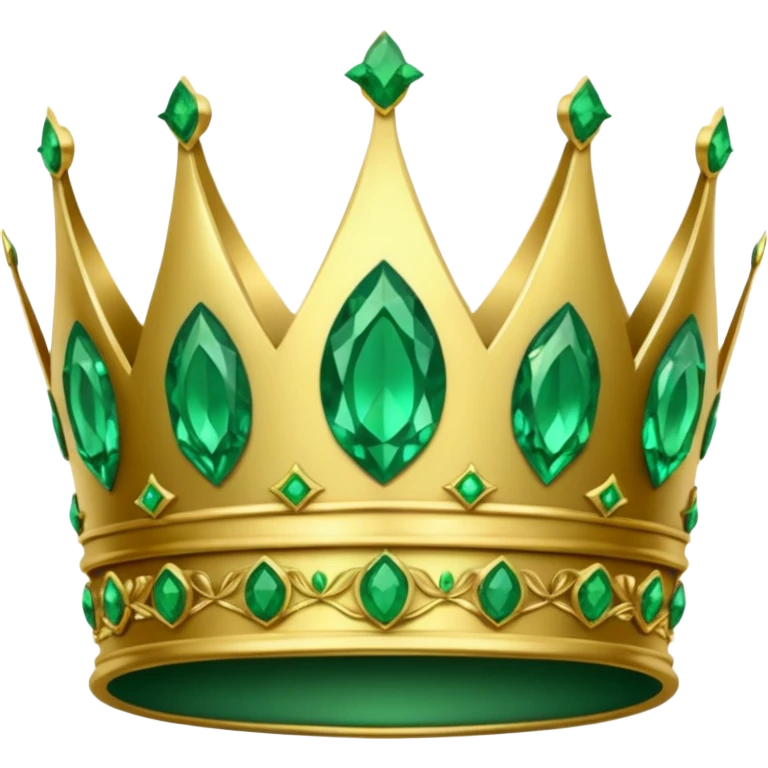 crown made of emerald emoji