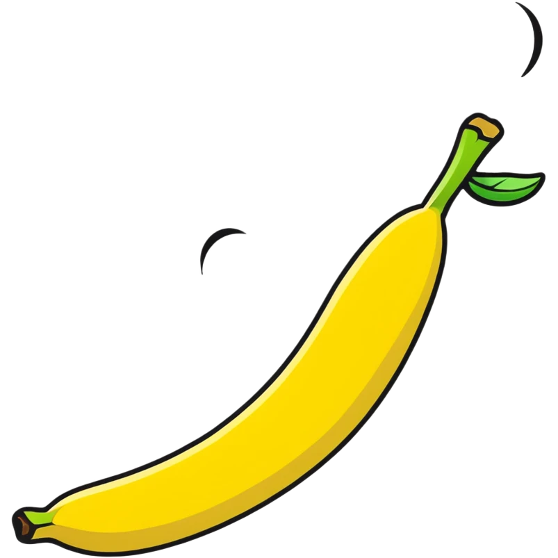 silly banana character slipping on its own peel emoji