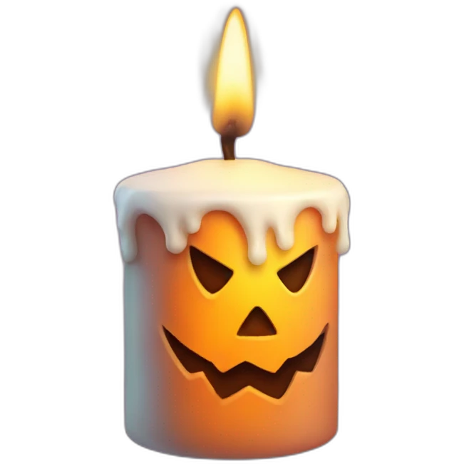 halloween candle emoji