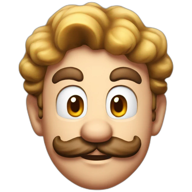 Mario with hearth in eyes emoji
