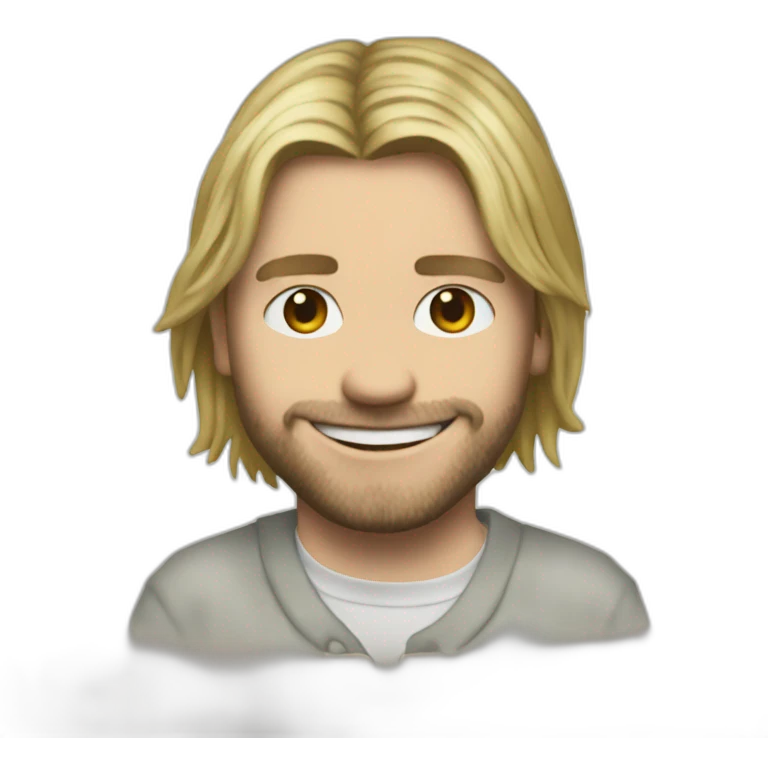 Happy Kurt cobain emoji