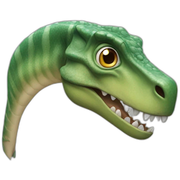 Un tiranosaurio con anteojos emoji