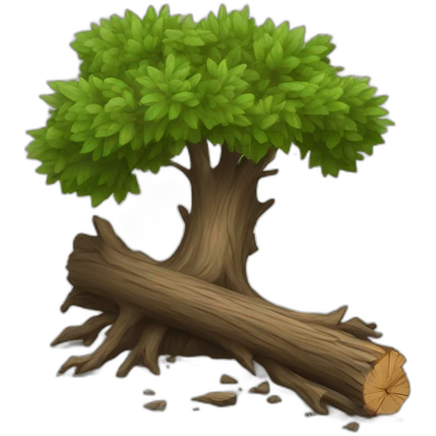 Fallen tree emoji