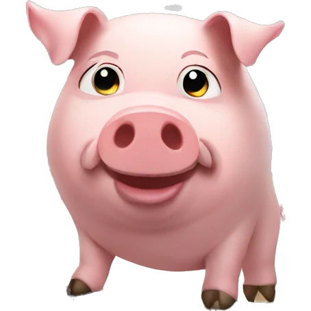 Pig in the gym emoji