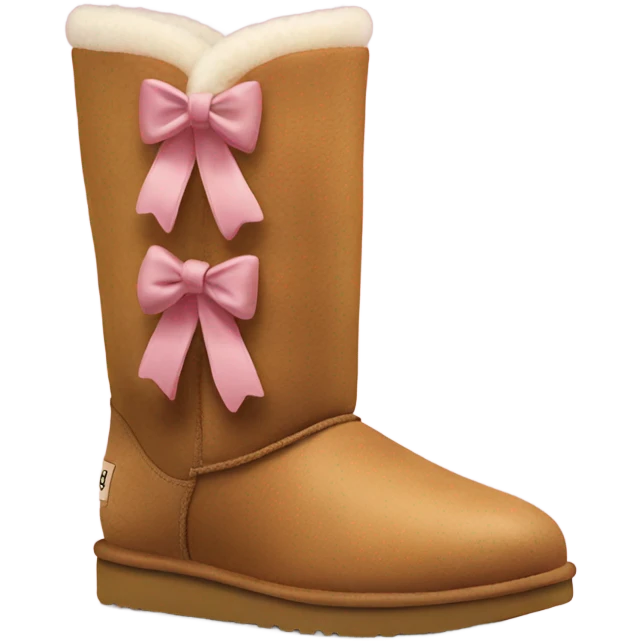 uggs with cute bows emoji