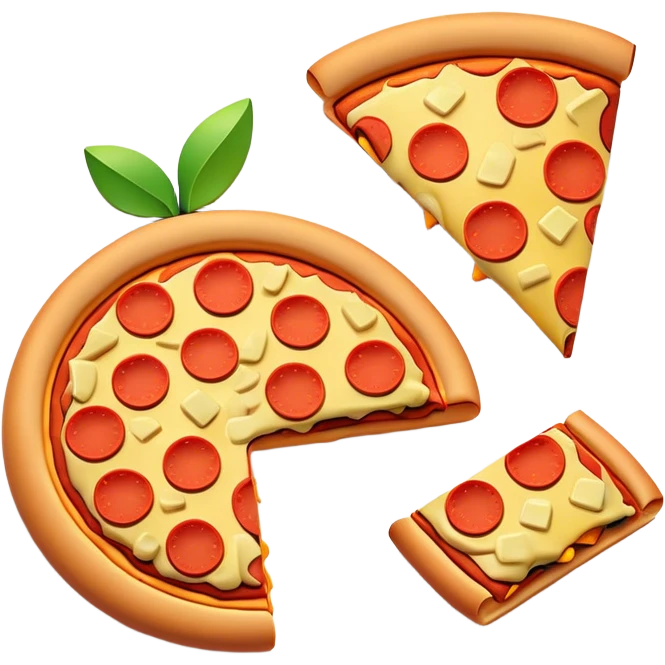 Clash of Clans aesthetic: Cinematic Playful Pixel 3D Food (Pizza, Burger, Apple) Portrait Emoji, rendered in a 3D vector-style similar to standard emojis with minimal shading and bold, simplified shapes. A compact, distinct form with signature details, softly glowing with a pixelated adventure charm. Simplified yet unmistakably iconic, highly detailed and consistent, glowing with a soft radiance and high shine. Stylized with a touch of classic pixel-art charm and a soft glowing outline, capturing the essence of a beloved gaming relic with a friendly, playful manner! emoji