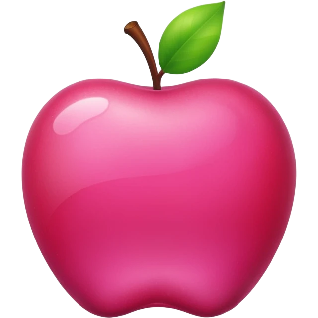 pink apple emoji