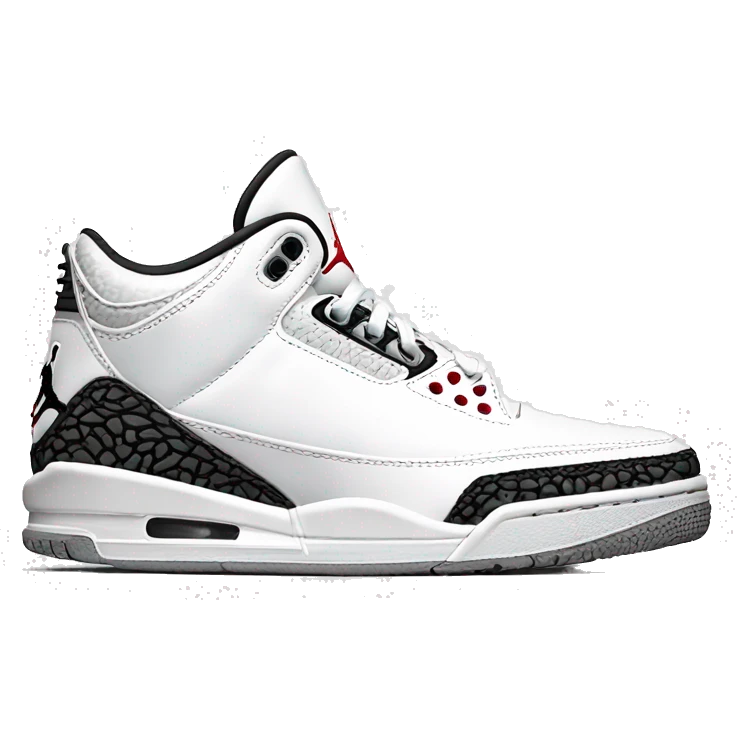 jordan 3 pure white emoji