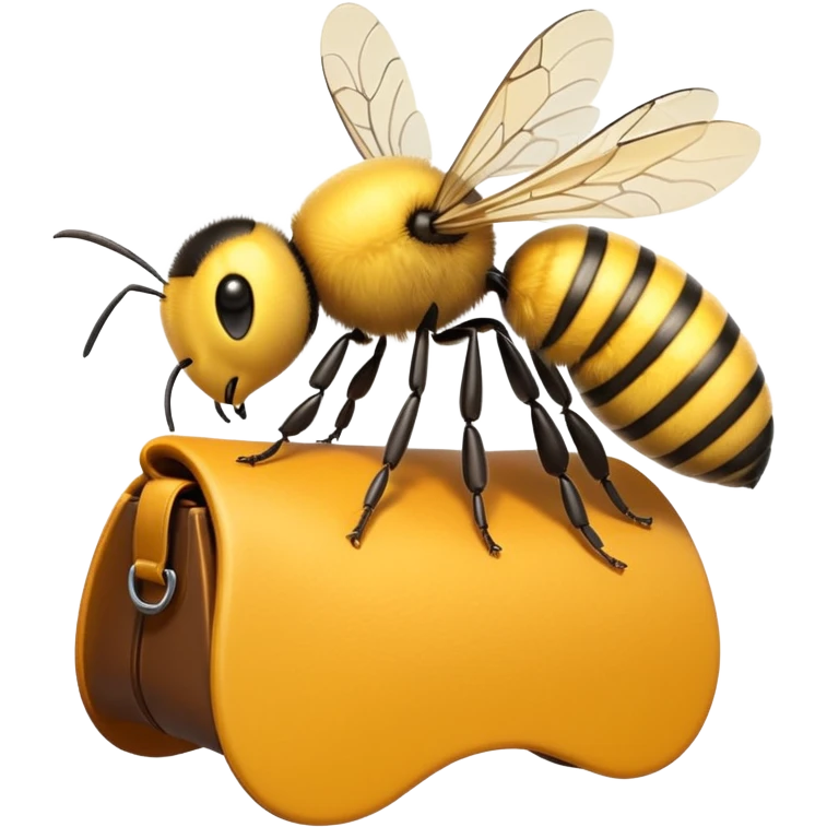 bee with a saddle emoji