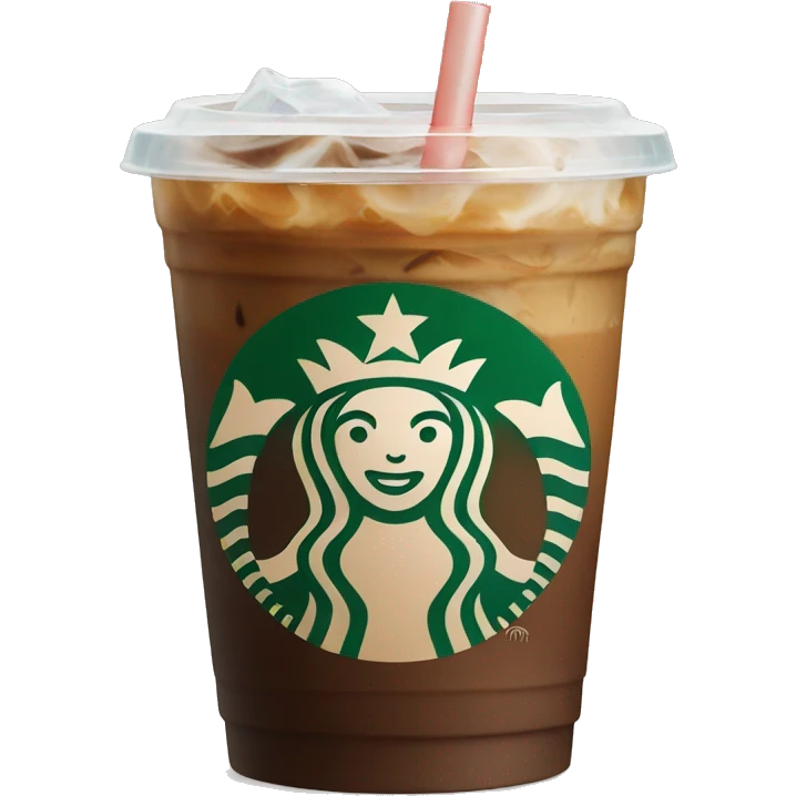 Starbucks iced coffee emoji