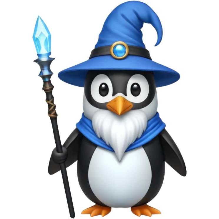 Penguin Wizard emoji