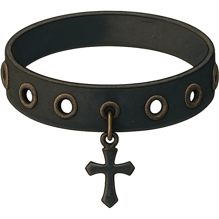 Black goth  Choker emoji