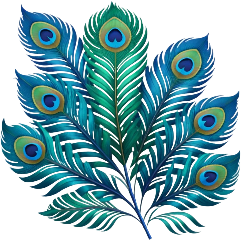 Peacock feathers emoji