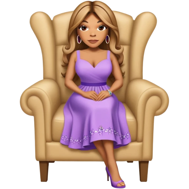 Wendy Williams sitting in chair emoji
