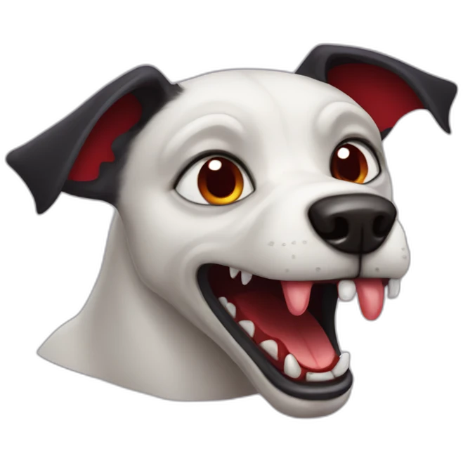 vampire dog emoji