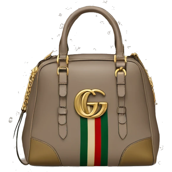 Taupe and gold Gucci bag  emoji