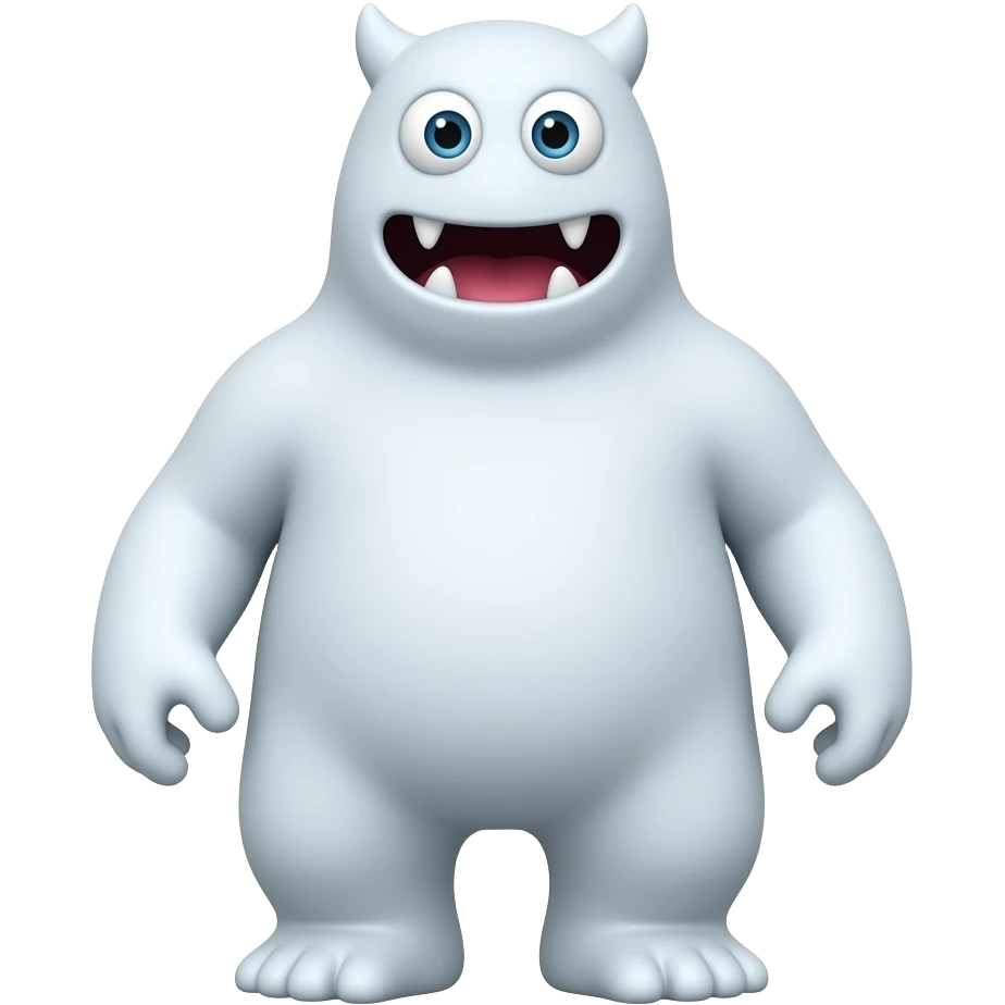 White monster emoji