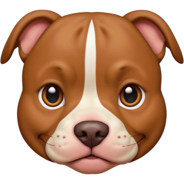 Un pitbull de carita tierna  emoji