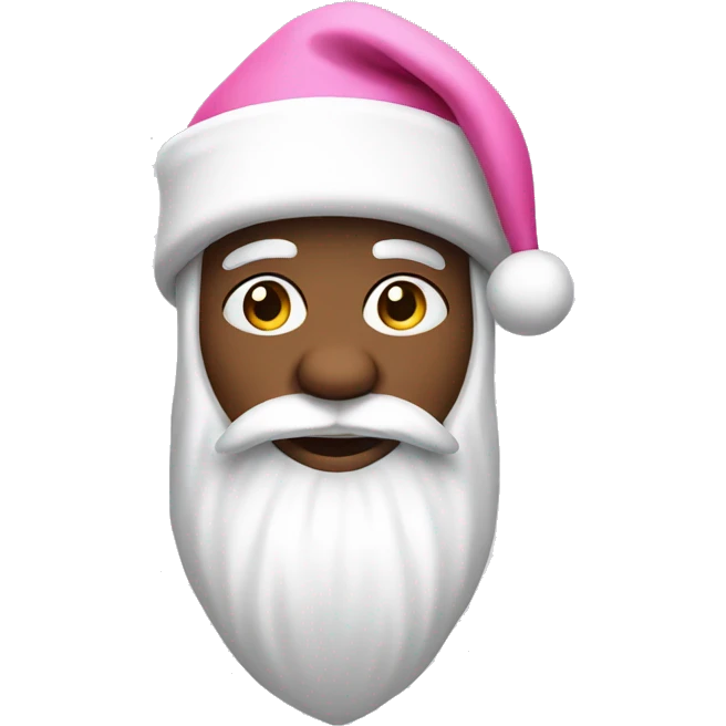 White Santa with pink hat emoji
