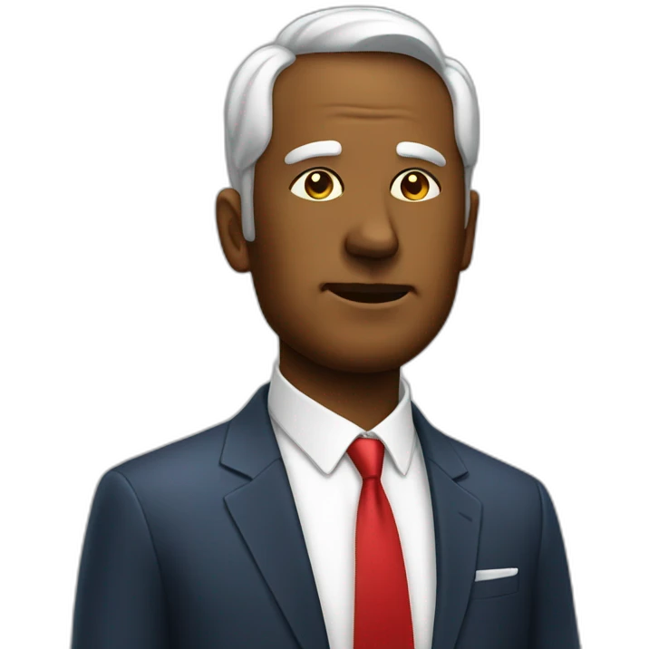 politician head with jam under neck emoji