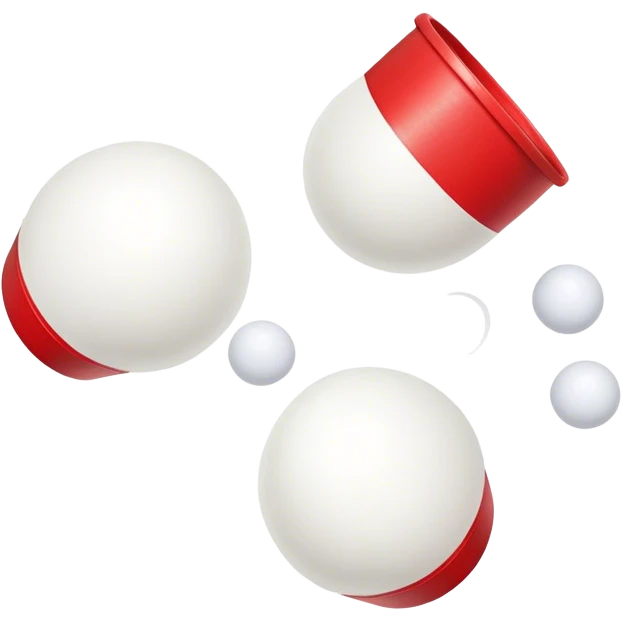 Ping pong ball in air red solo cups emoji