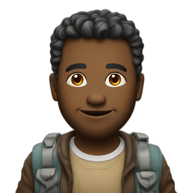 Un gros assis sure une vache emoji